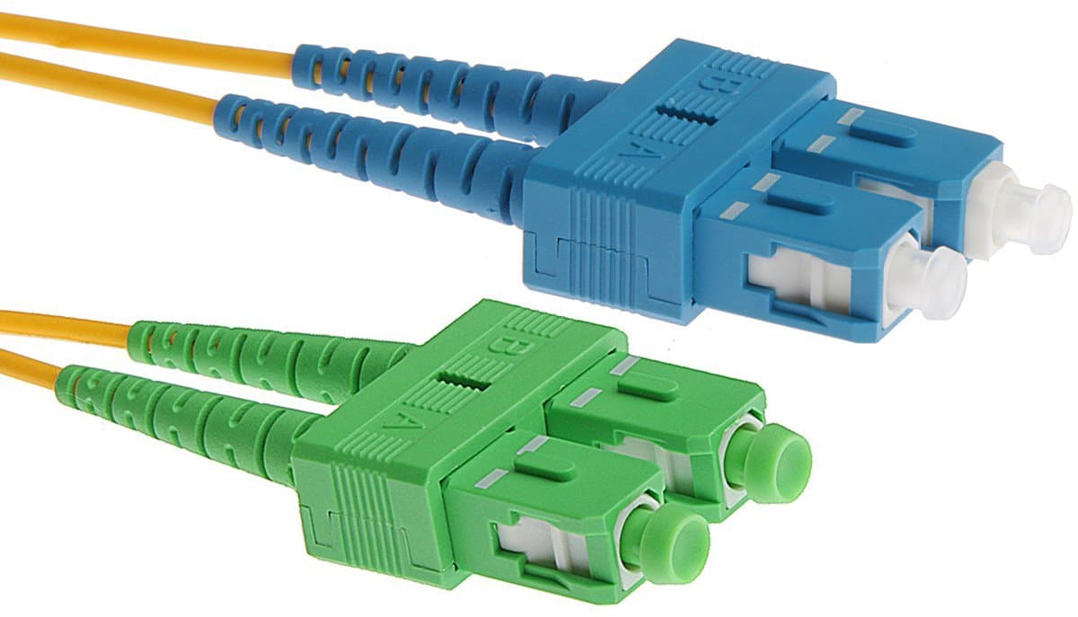 Masterlan optický patch cord, SCapc/SCupc, Duplex, Singlemode 9/125, 3m