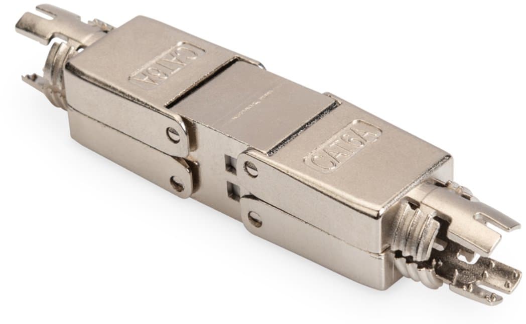 Masterlan spojka FTP cat 6A beznástrojová zařezávací, celokovová