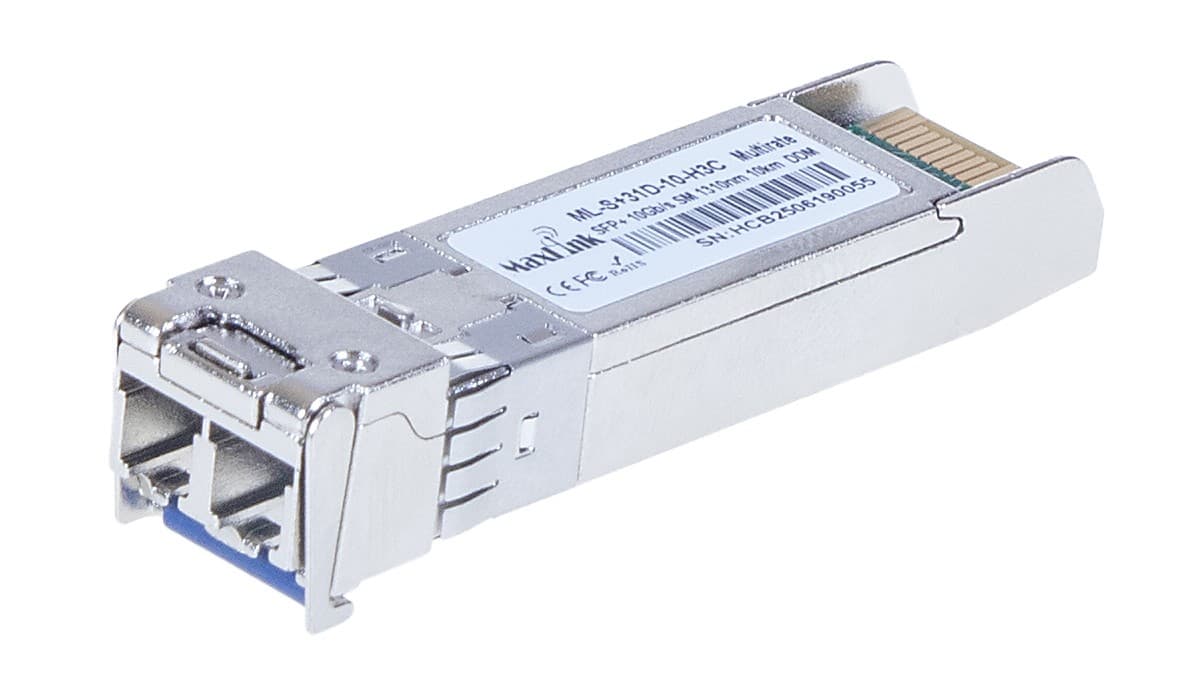 MaxLink 10G SFP+ optický HP modul, SM, 1310nm, 10km, 2x LC konektor, DDM, H3C kompatibilní
