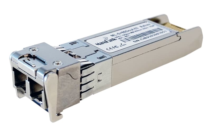 MaxLink 10G SFP+ optický modul, MM, 850nm, 300m, průmyslový -40C+85C, 2x LC konektor, DDM