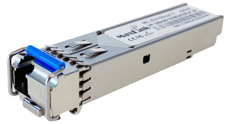 MaxLink 1.25G SFP optický modul, WDM(BiDi), SM, Tx 1310/Rx1550nm, 3km, průmyslový -40C+85C, 1x LC konektor, DDM