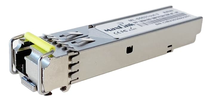 MaxLink 1.25G SFP optický modul, WDM(BiDi), SM, Tx 1550/Rx1310nm, 3km, průmyslový -40C+85C, 1x LC konektor, DDM