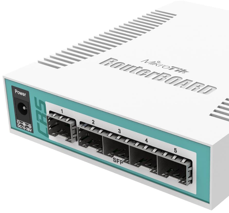 MikroTik Cloud Router Switch CRS106-1C-5S, 5x SFP + 1x Combo (SFP/ETH)