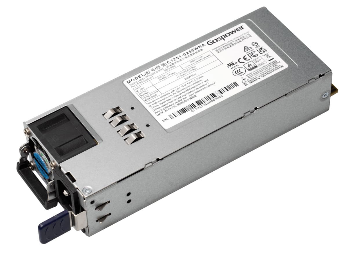 MikroTik G1251-0250WNA - Hot Swap 250W napájecí zdroj pro CRS812-8DS-2DQ-2DDQ-RM