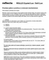 REFLECTA plátno s rolet. mech. ROLLO Crystal Lux (180x180cm, 1:1, s 2cm černým okrajem)