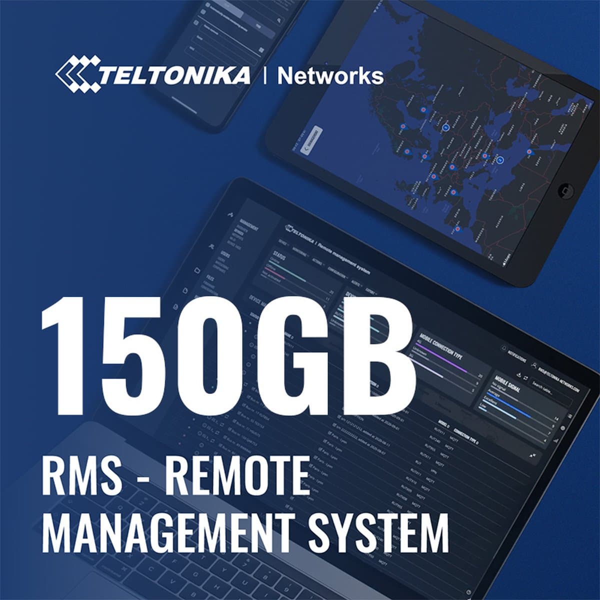 RMS Management - Balíček Připojení 150 GB 10 Let - Systém Vzdálené Správy