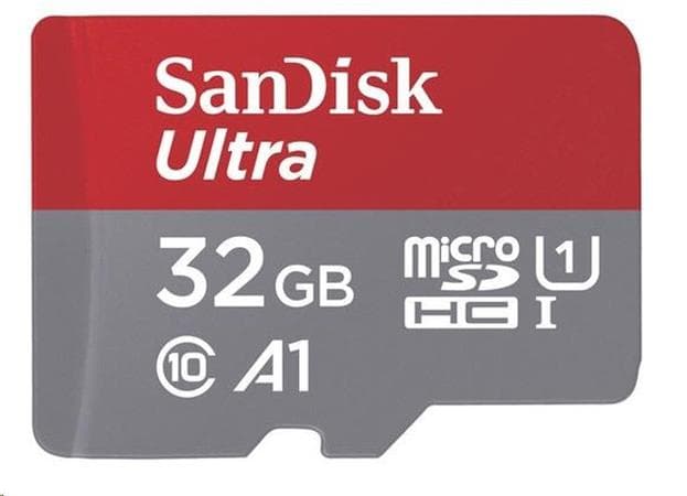 SanDisk MicroSDHC karta 32GB Ultra (120MB/s, A1 Class 10 UHS-I ) + adaptér