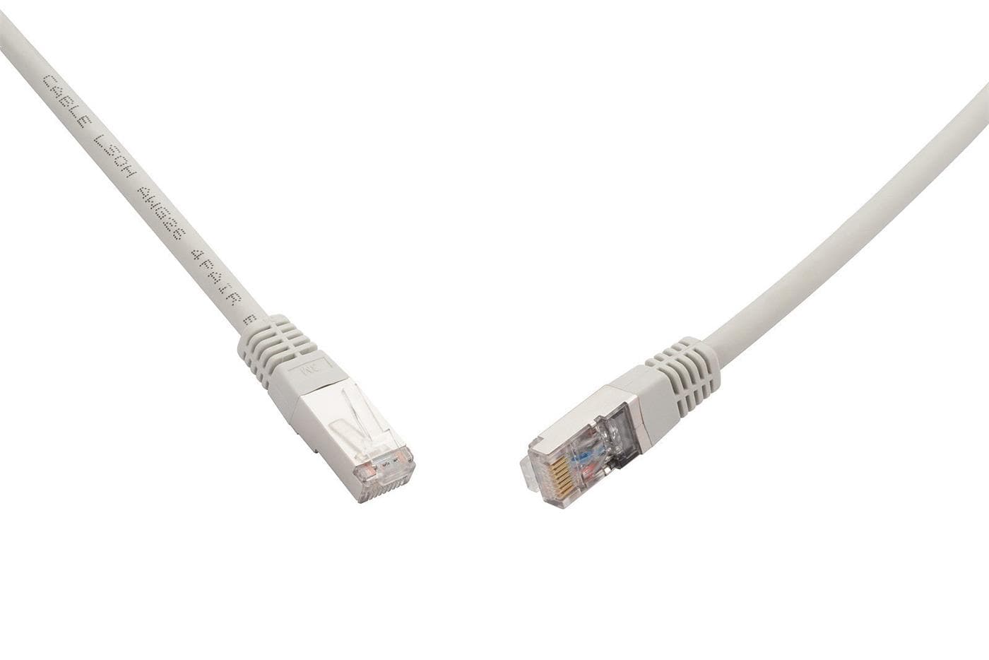 Solarix 10G patch kabel CAT6A SFTP LSOH 0,5m šedý non-snag-proof C6A-315GY-0,5MB