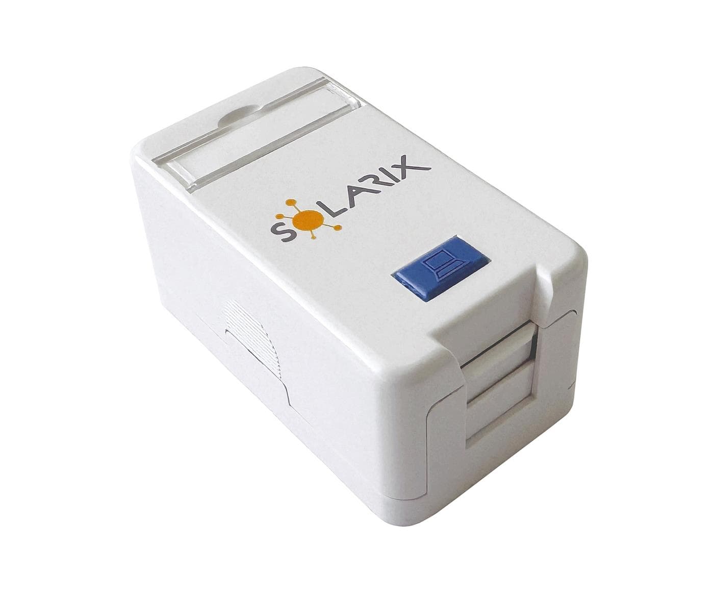 Solarix modulární zásuvka pro 1 keystone na omítku bílá SXMO-1-0-WH