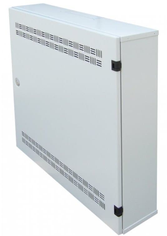 Solarix rozvaděč SOHO LC-18 na zeď s lištami 2U, 4U a 11U, 550x550x150mm, šedá