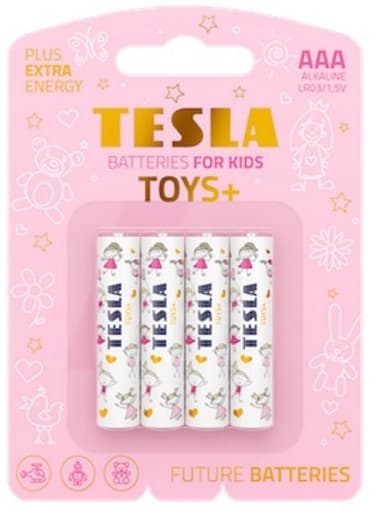TESLA TOYS GIRL alkalická baterie AAA (LR03, mikrotužková baterie) 4ks