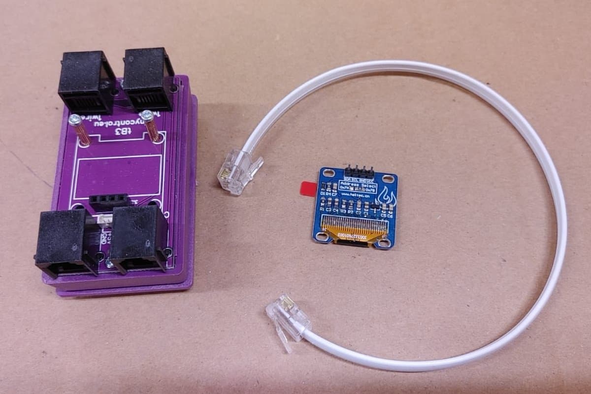 Tinycontrol OLED RTC i2c Rozšiřující modul pro Lan Controller v3
