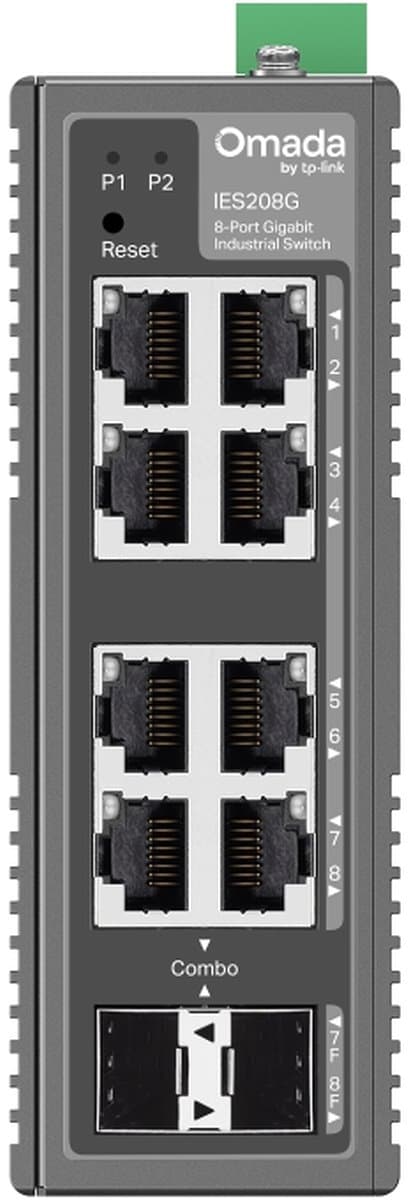TP-Link IES208G Omada 8portový gigabitový průmyslový easy managed switch