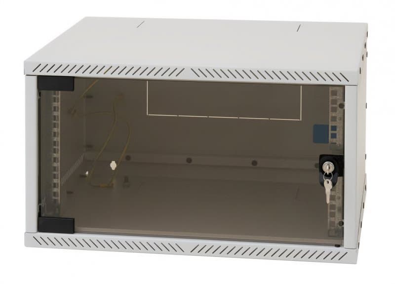 TRITON 19" nástěnný rozebíratelný rozvaděč 4U/400mm - rozložený FLAT-PACK, černý