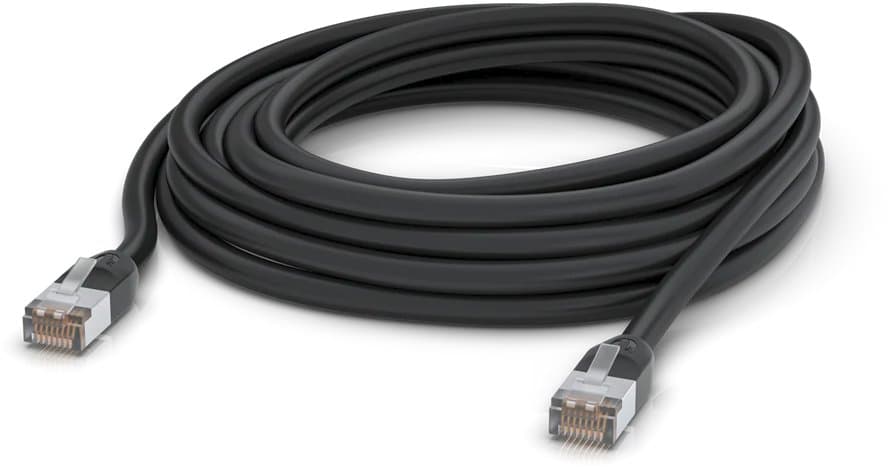Ubiquiti UACC-Cable-Patch-Outdoor-8M-BK, Venkovní UniFi patch kabel, 8m, Cat5e, černý