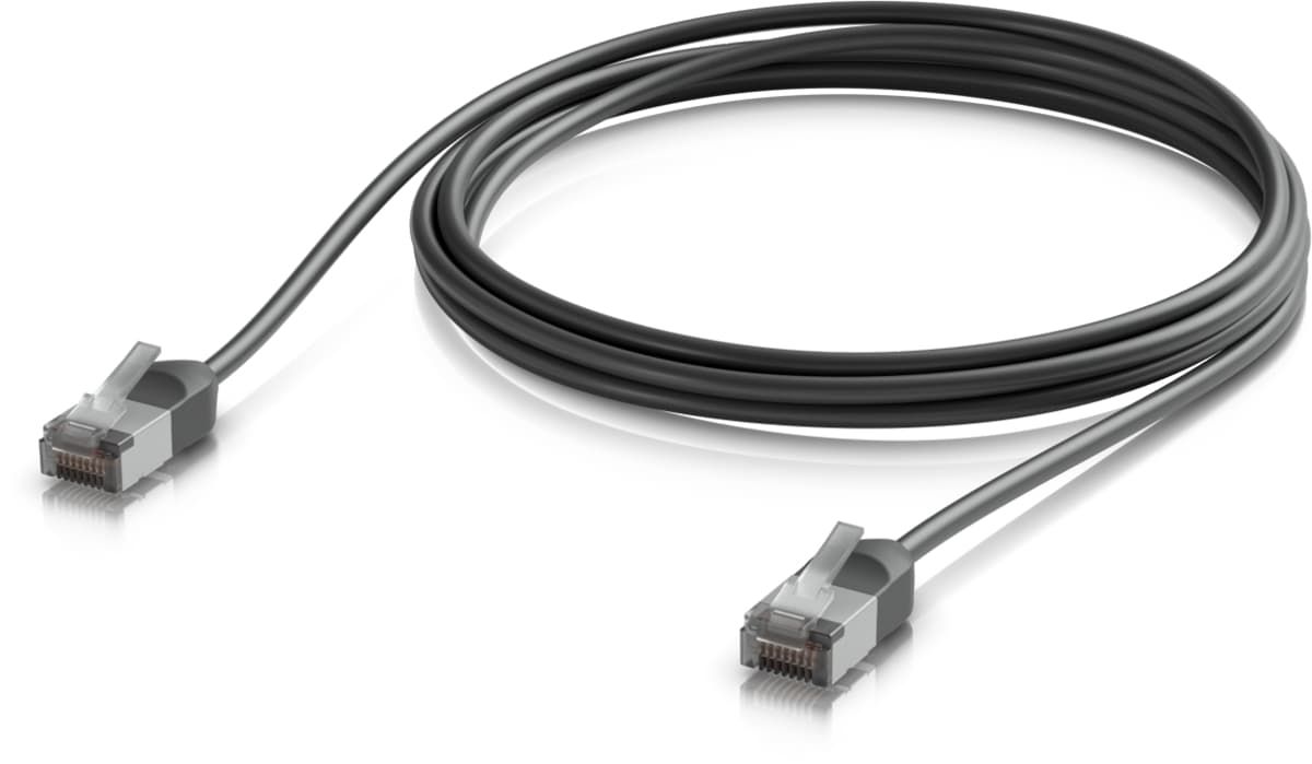 Ubiquiti UACC-Cable-Patch-Outdoor-C6A-2M-BK, Venkovní Cat6a patch kabel, 2m, černý