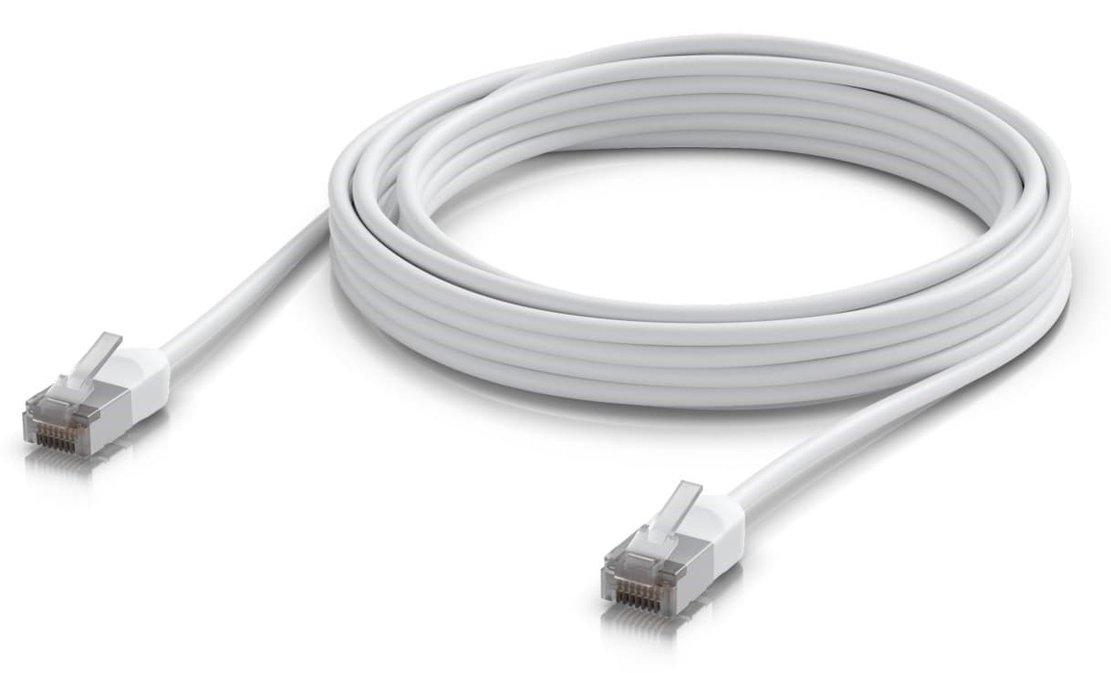 Ubiquiti UACC-Cable-Patch-Outdoor-C6A-5M-W venkovní Cat6a patch kabel, 5m