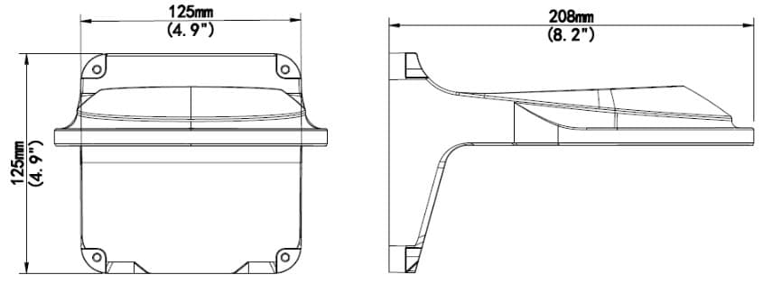 UNV držák na stěnu - TR-WM04-IN - pro dome IP kamery IPC323x