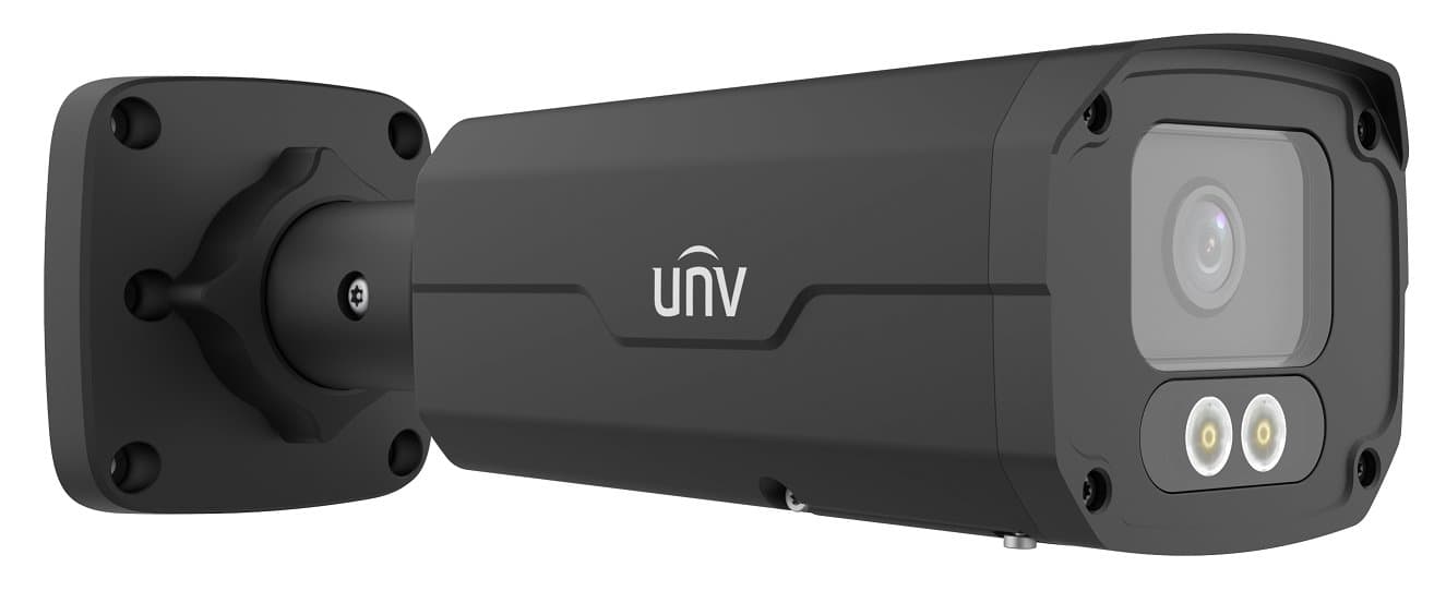 UNV IP bullet kamera - IPC2224SE-DF40K-WL-I0-BLACK, 4MP, 4mm, ColorHunter, Prime3, černá