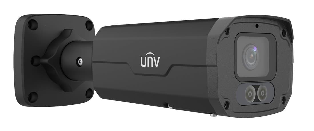 UNV IP bullet kamera - IPC2228SE-DF40K-WL-I0-BLACK, 8MP, 4mm, ColorHunter, Prime3, černá
