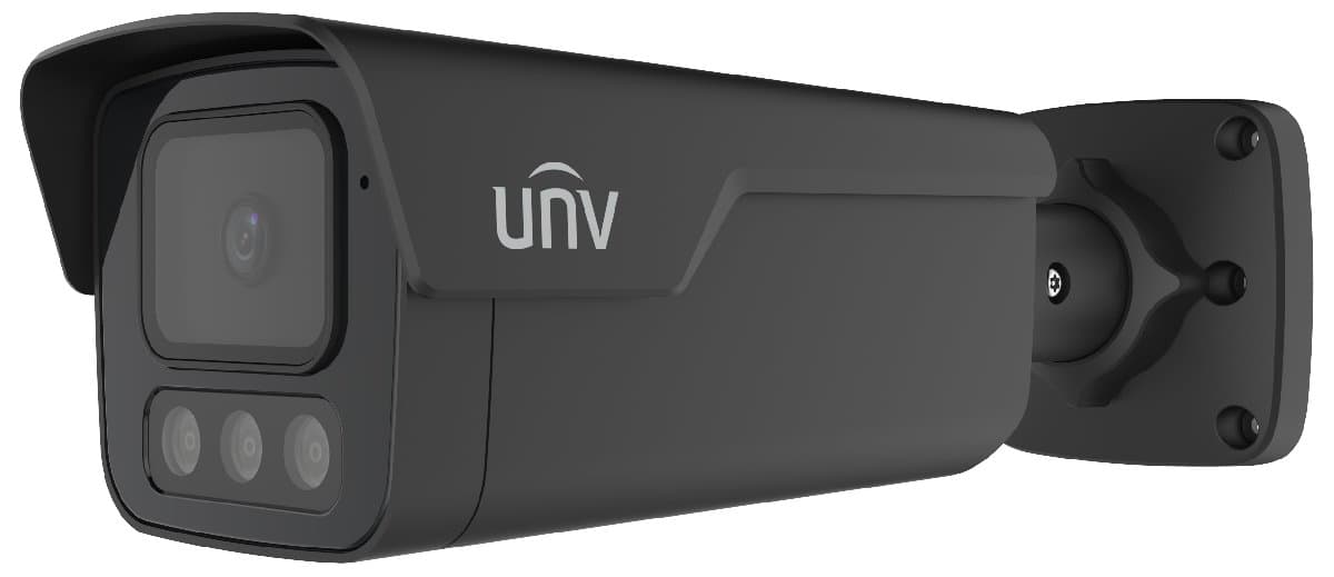 UNV IP bullet kamera - IPC2B18SS-ADF28KMC-I1-BLACK, 8MP, 2.8mm, barevné LED, černá, P2 Triguard 2