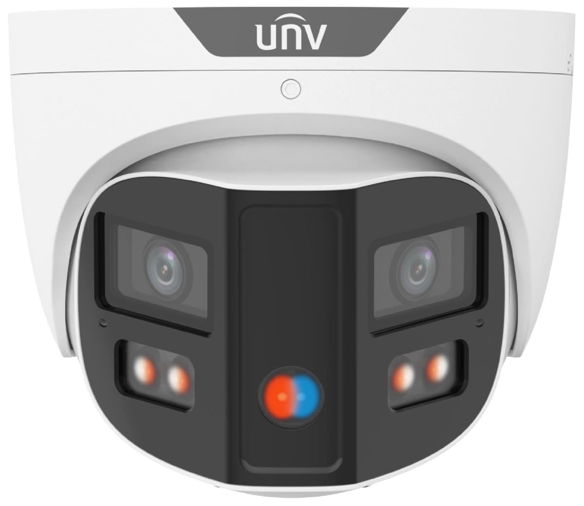 UNV IP Panoramatická turret kamera - IPC3K28SE-ADF28KMC-DL-I0, 8MP, 2x 2.8mm, IR + LED, Prime2 Triguard2