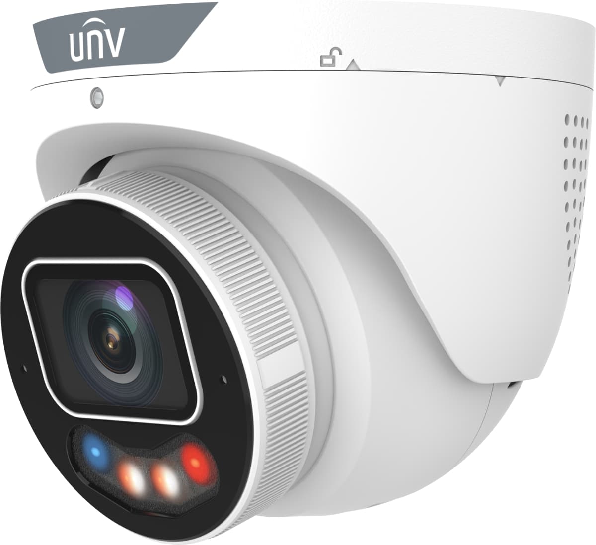 UNV IP turret hybrid kamera IPC3634SE-ADF40KMC-WP-I1, 4MP, 4mm, LED/IR 30m, alarm, OwlView Plus