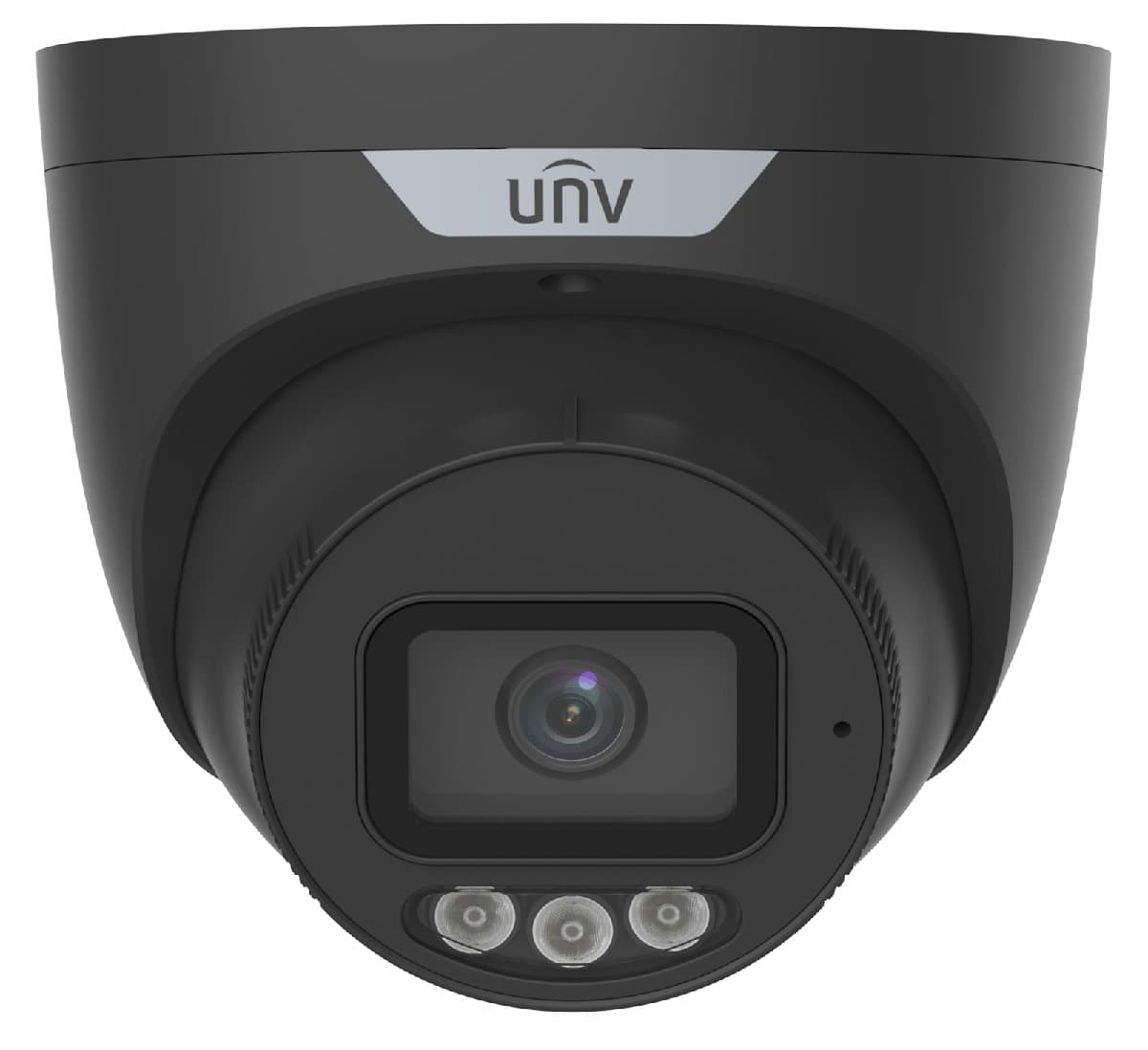 UNV IP turret kamera - IPC3638SS-ADF28KMC-I1-BLACK, 8MP, 2.8mm, barevné LED, černá, P2 Triguard 2