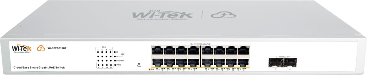 Wi-Tek WI-PCES318GF V2 Gbit Easy Smart Cloud PoE Switch