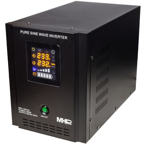 Záložní zdroj MHPower MPU-1400-24, UPS, 1400W, čistý sinus, 24V